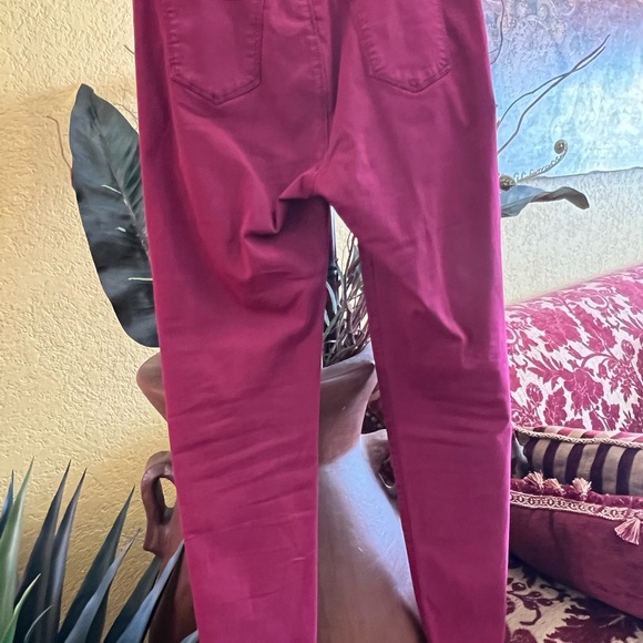 Burgundy color Jean, great material stretches and comes back, size 14. - Picture 2 of 7